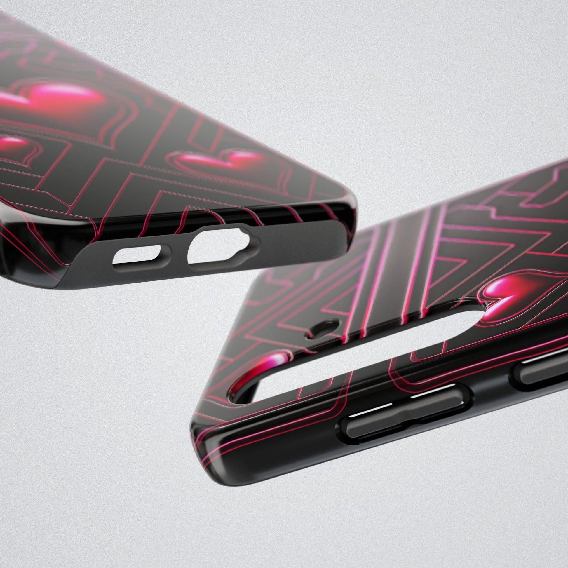 "PinkLady's Hearts" Tough Phone Case - Winsome Realms