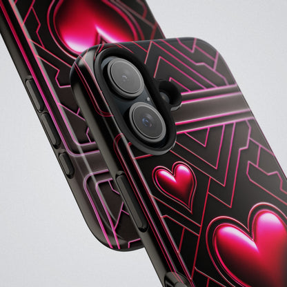 "PinkLady's Hearts" Tough Phone Case - Winsome Realms