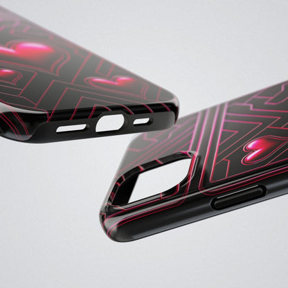 "PinkLady's Hearts" Tough Phone Case - Winsome Realms