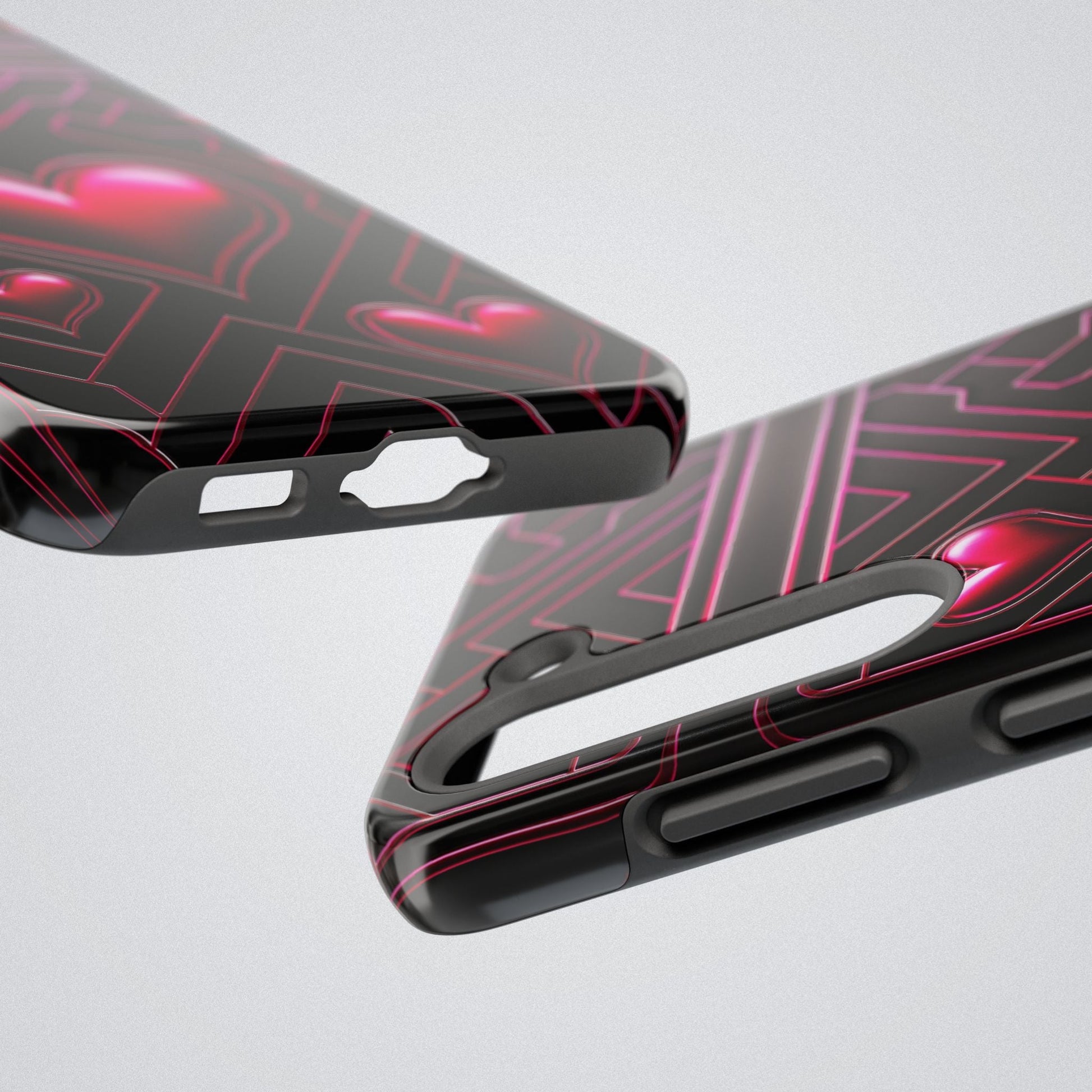 "PinkLady's Hearts" Tough Phone Case - Winsome Realms