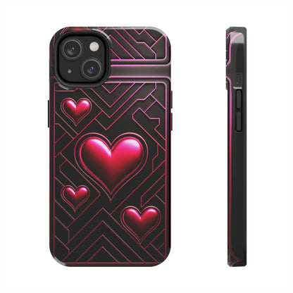 "PinkLady's Hearts" Tough Phone Case - Winsome Realms