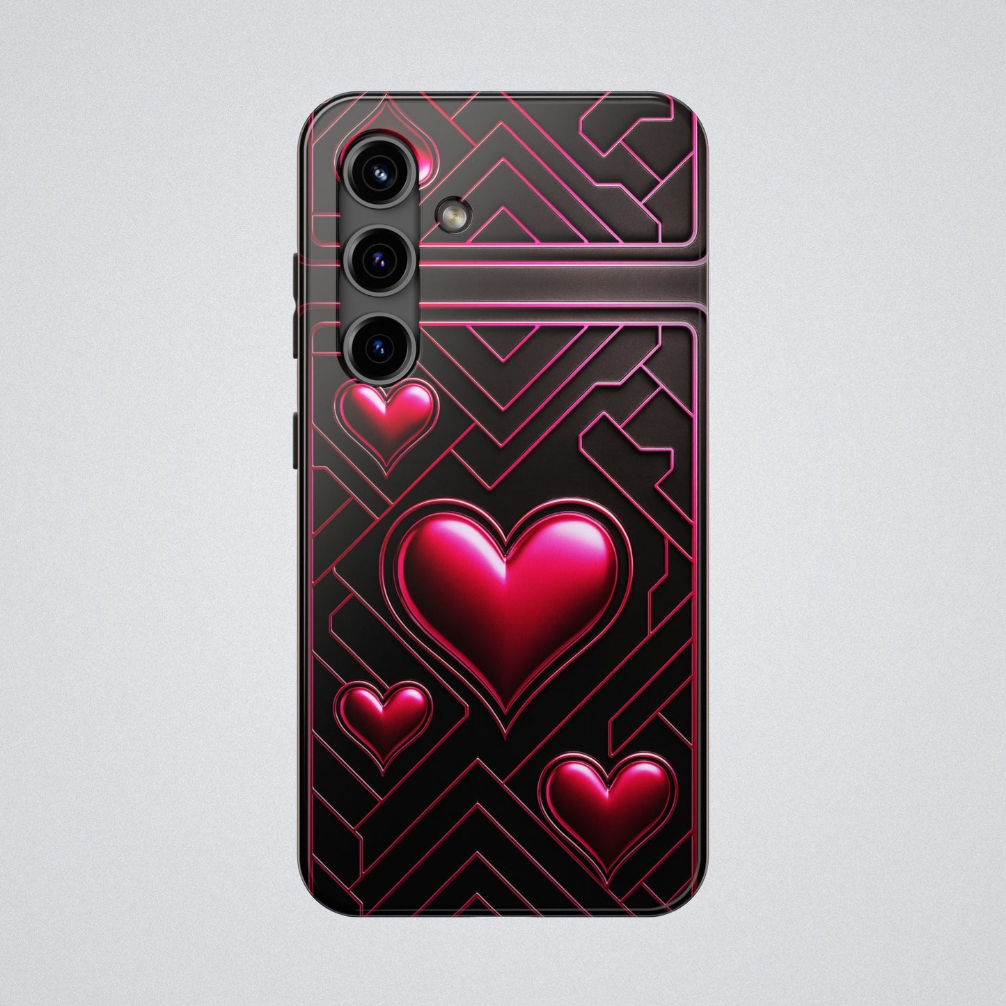 "PinkLady's Hearts" Tough Phone Case - Winsome Realms