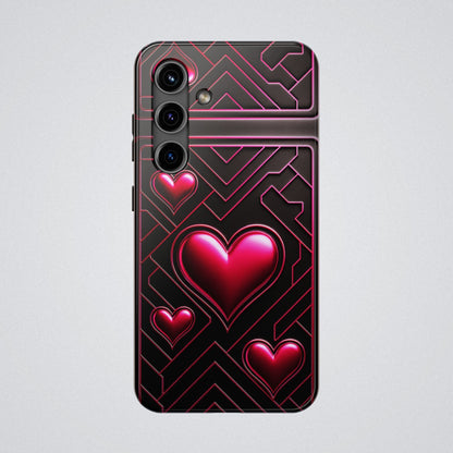 "PinkLady's Hearts" Tough Phone Case - Winsome Realms