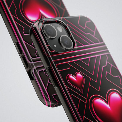 "PinkLady's Hearts" Tough Phone Case - Winsome Realms