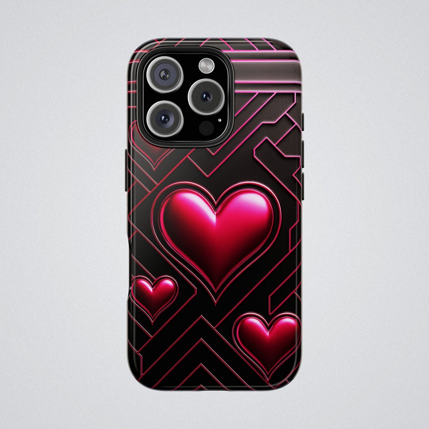 "PinkLady's Hearts" Tough Phone Case - Winsome Realms