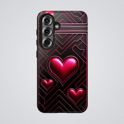 "PinkLady's Hearts" Tough Phone Case - Winsome Realms