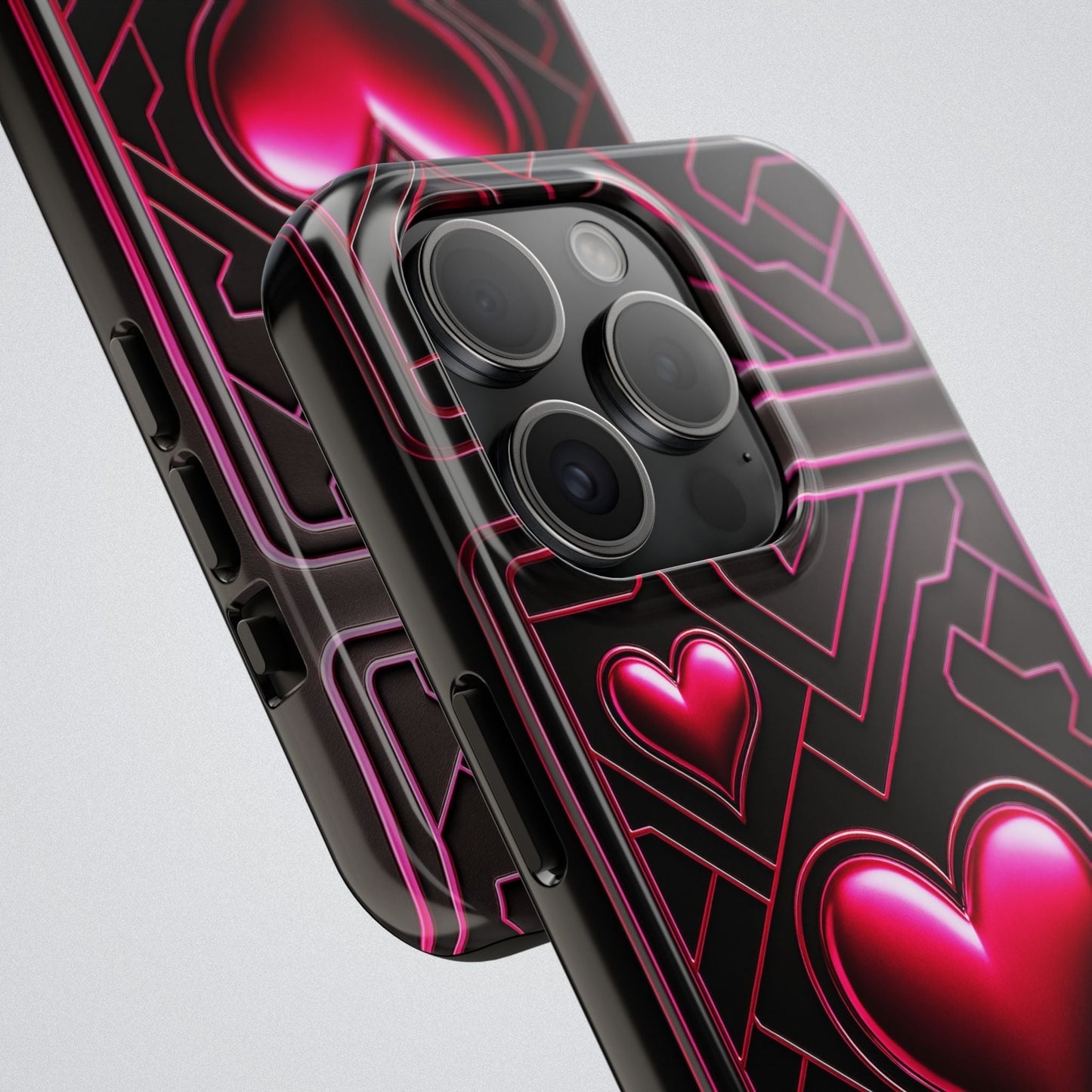 "PinkLady's Hearts" Tough Phone Case - Winsome Realms
