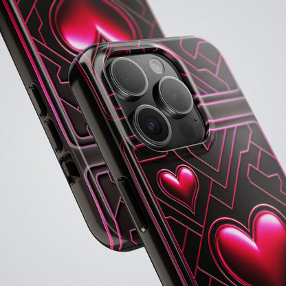 "PinkLady's Hearts" Tough Phone Case - Winsome Realms