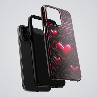 "PinkLady's Hearts" Tough Phone Case - Winsome Realms