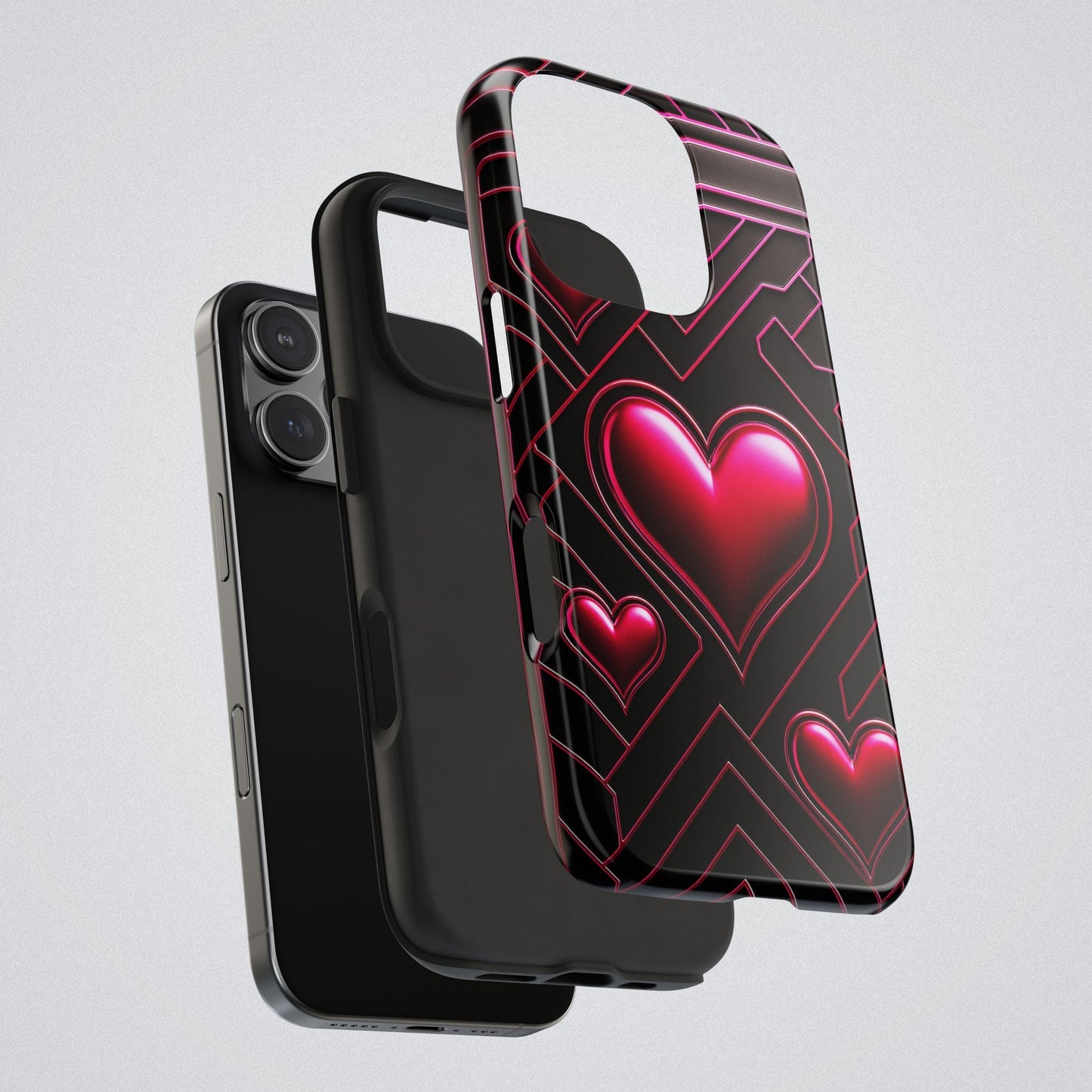 "PinkLady's Hearts" Tough Phone Case - Winsome Realms