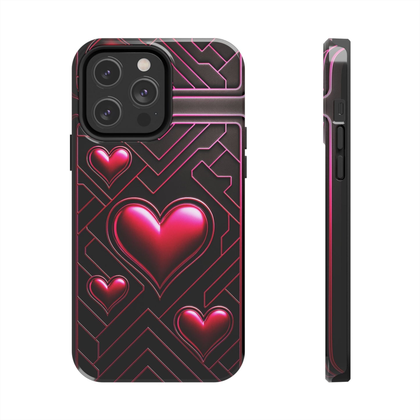 "PinkLady's Hearts" Tough Phone Case - Winsome Realms
