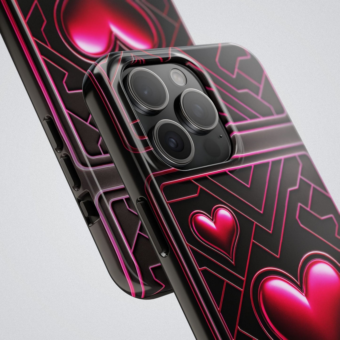 "PinkLady's Hearts" Tough Phone Case - Winsome Realms