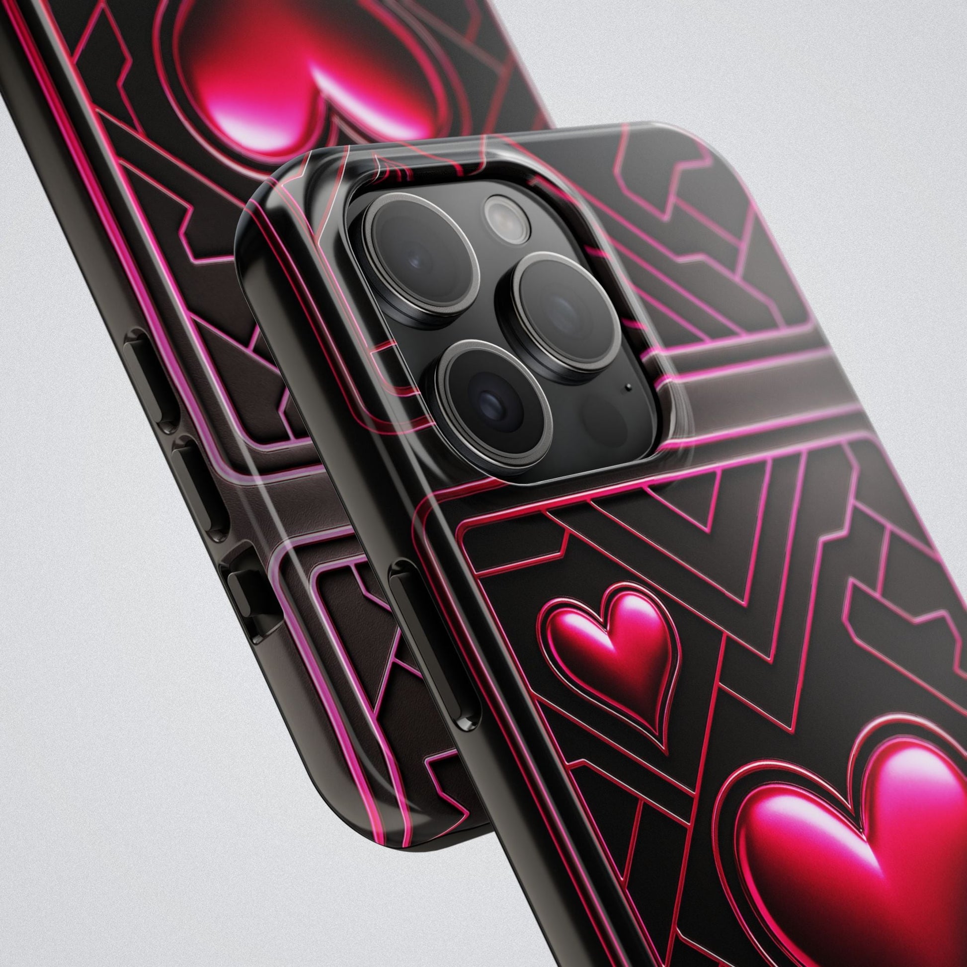 "PinkLady's Hearts" Tough Phone Case - Winsome Realms