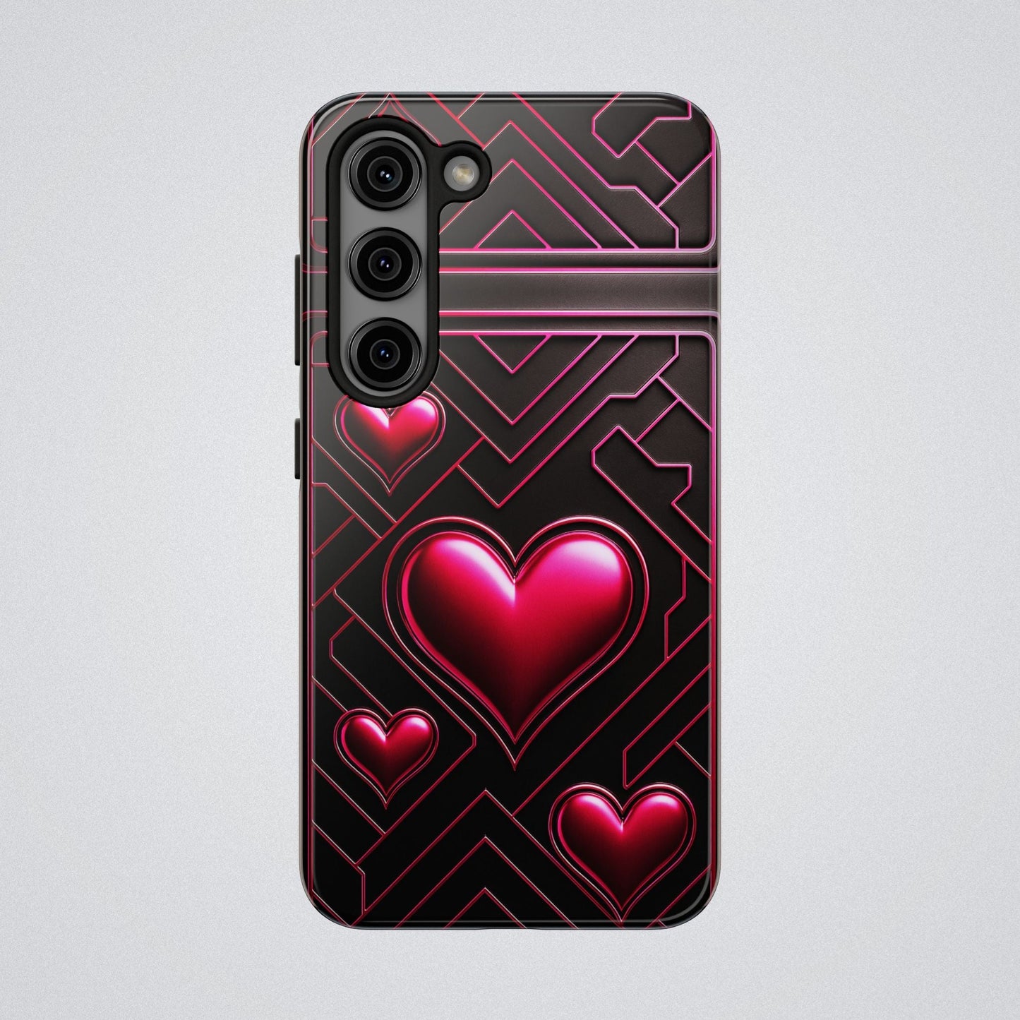 "PinkLady's Hearts" Tough Phone Case - Winsome Realms