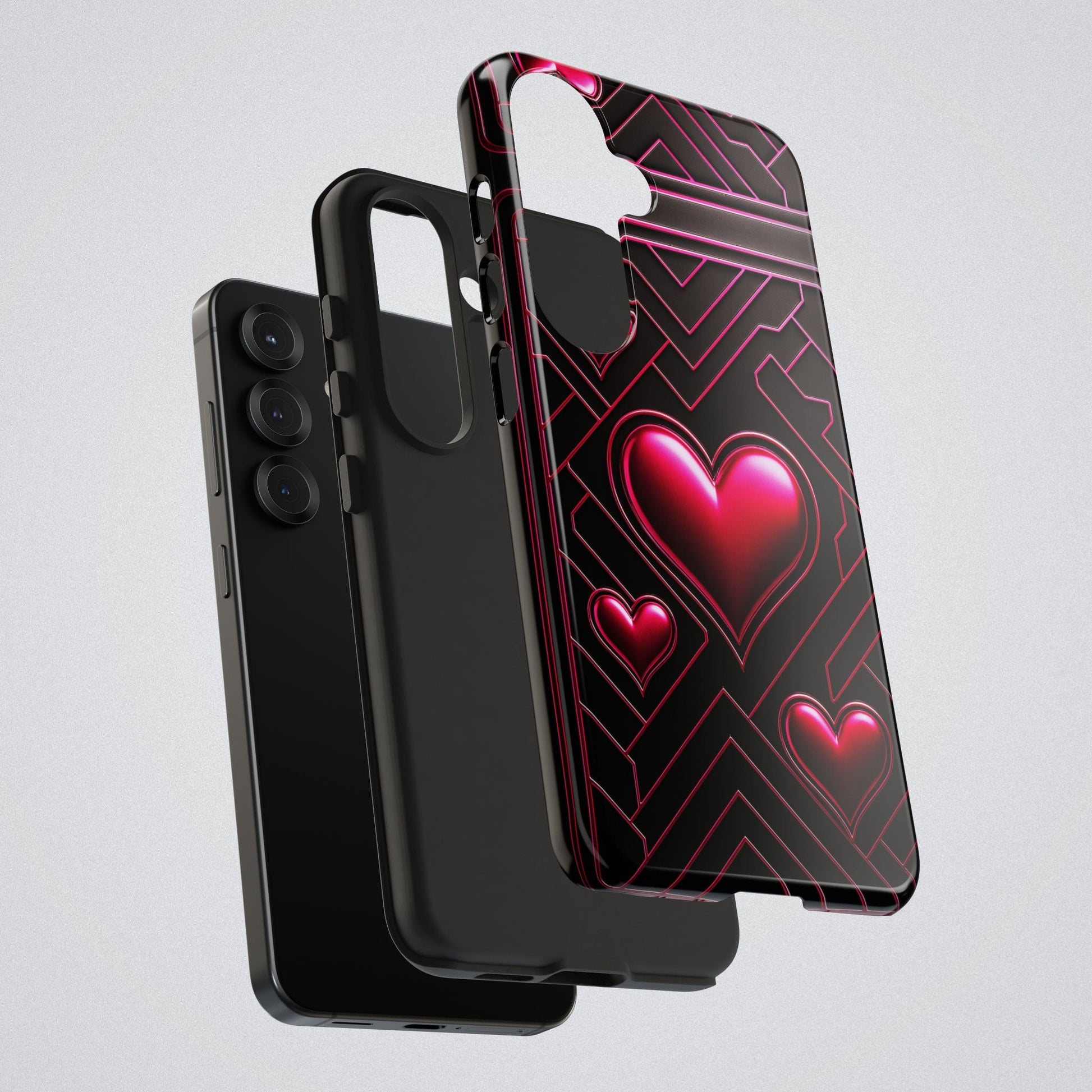 "PinkLady's Hearts" Tough Phone Case - Winsome Realms