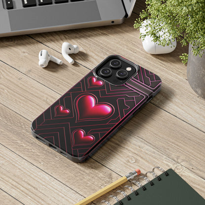 "PinkLady's Hearts" Tough Phone Case - Winsome Realms