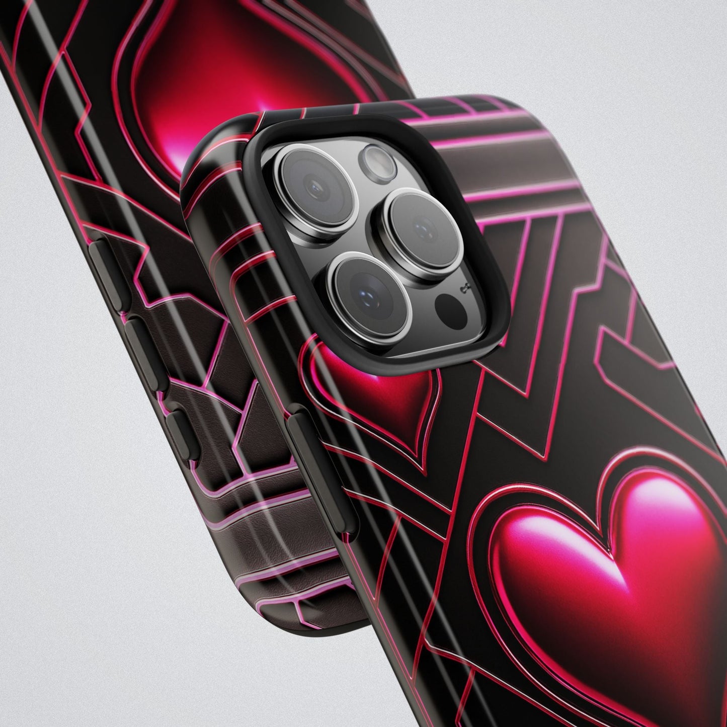 "PinkLady's Hearts" Tough Phone Case - Winsome Realms