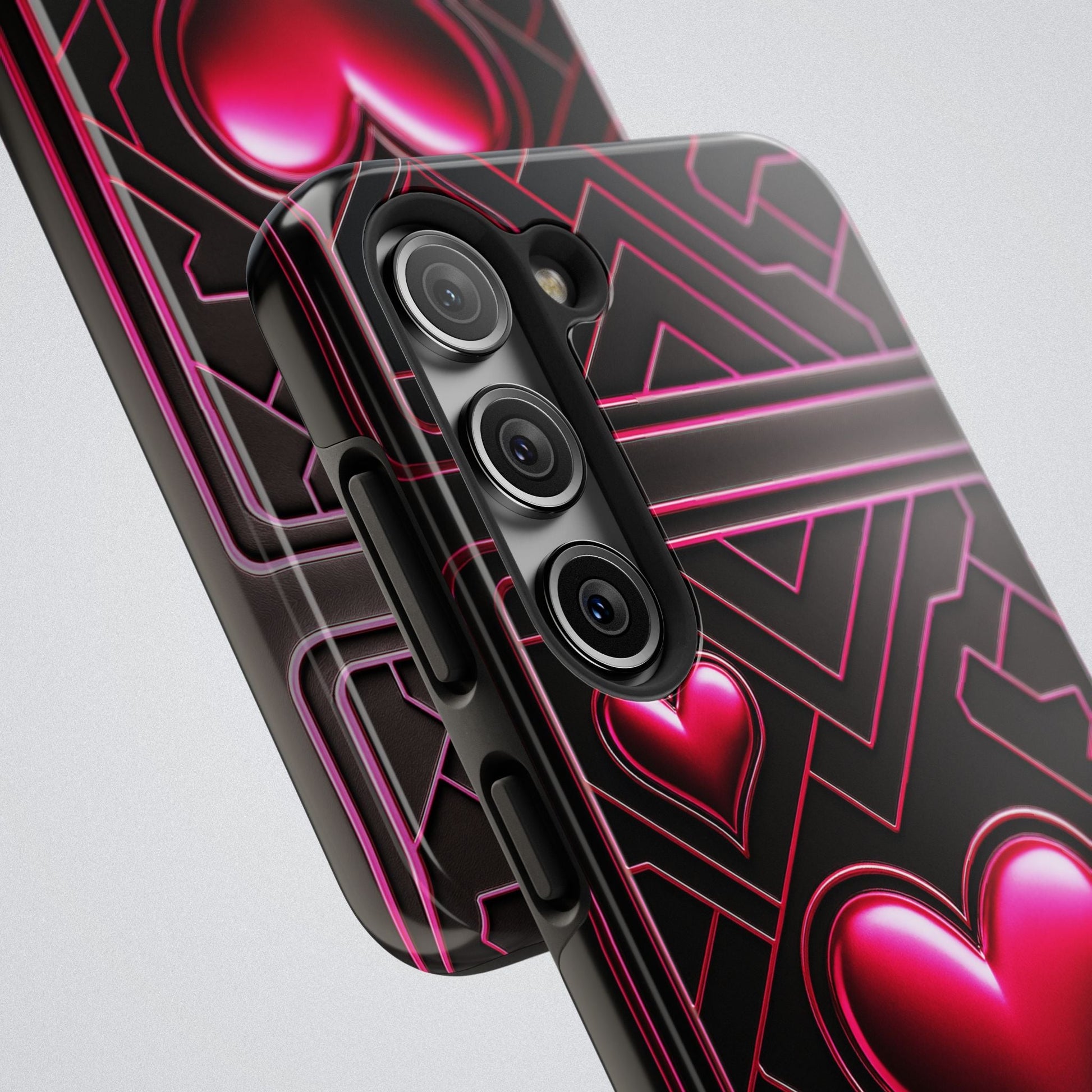 "PinkLady's Hearts" Tough Phone Case - Winsome Realms