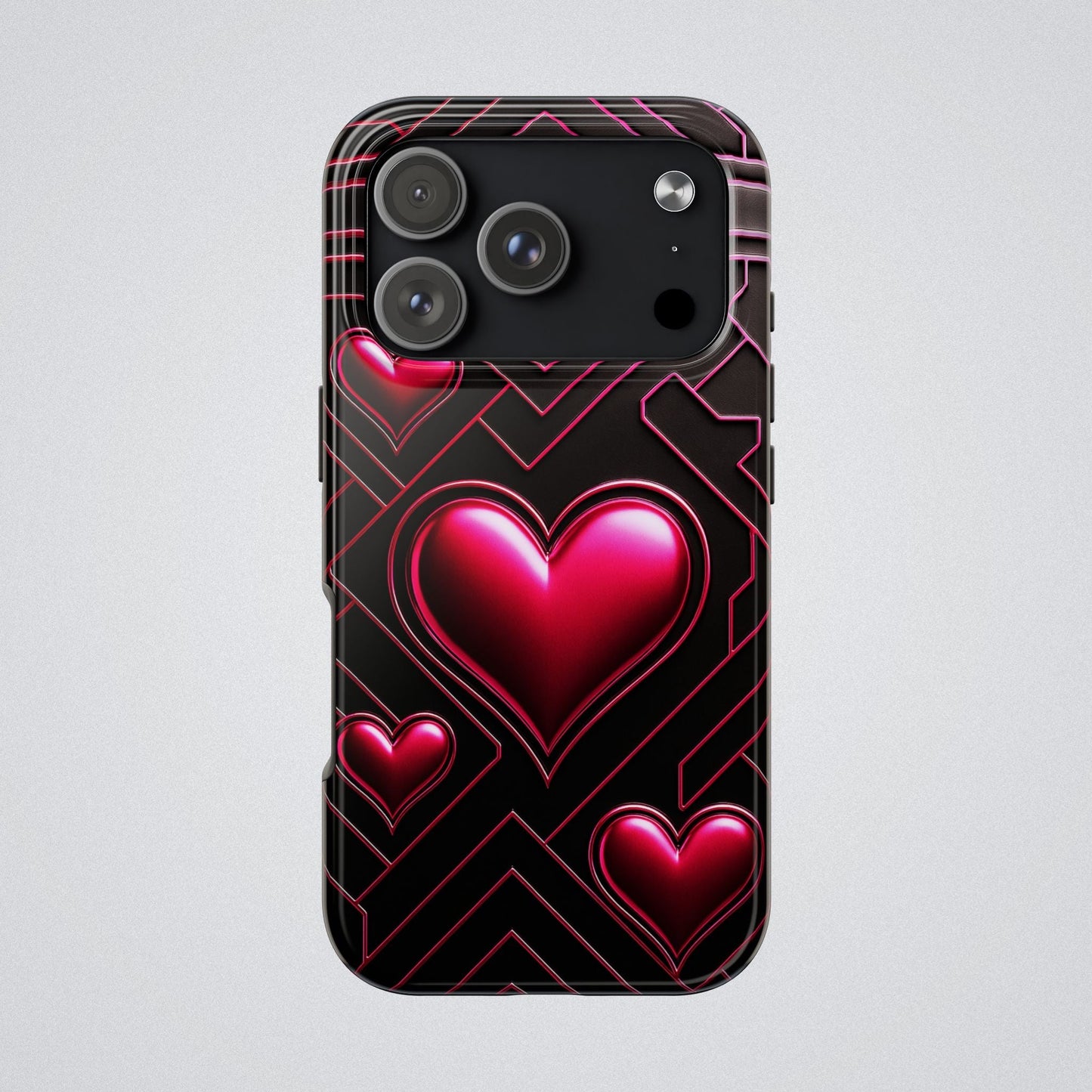 "PinkLady's Hearts" Tough Phone Case - Winsome Realms