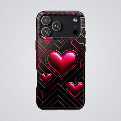 "PinkLady's Hearts" Tough Phone Case - Winsome Realms