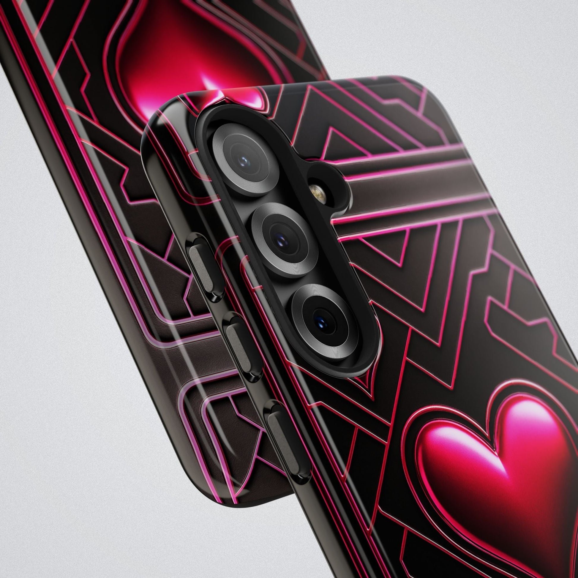 "PinkLady's Hearts" Tough Phone Case - Winsome Realms