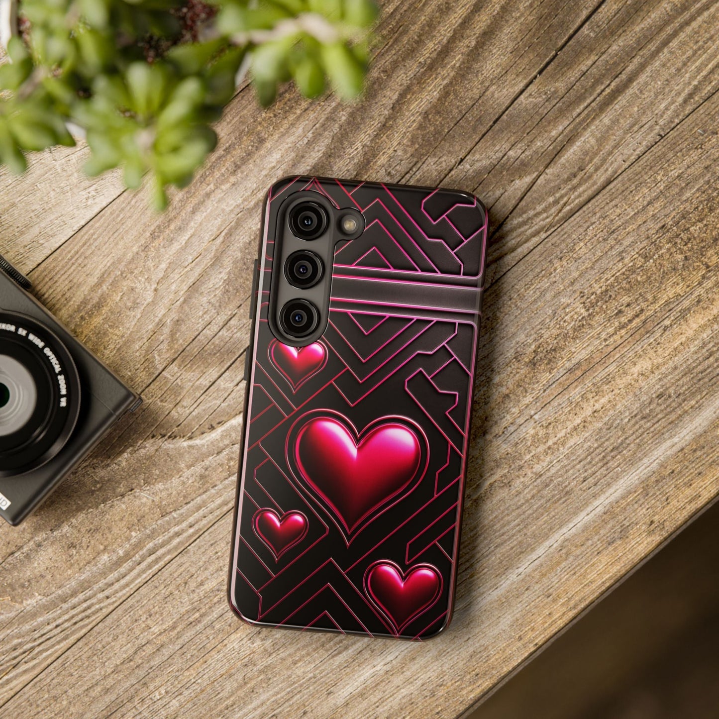 "PinkLady's Hearts" Tough Phone Case - Winsome Realms