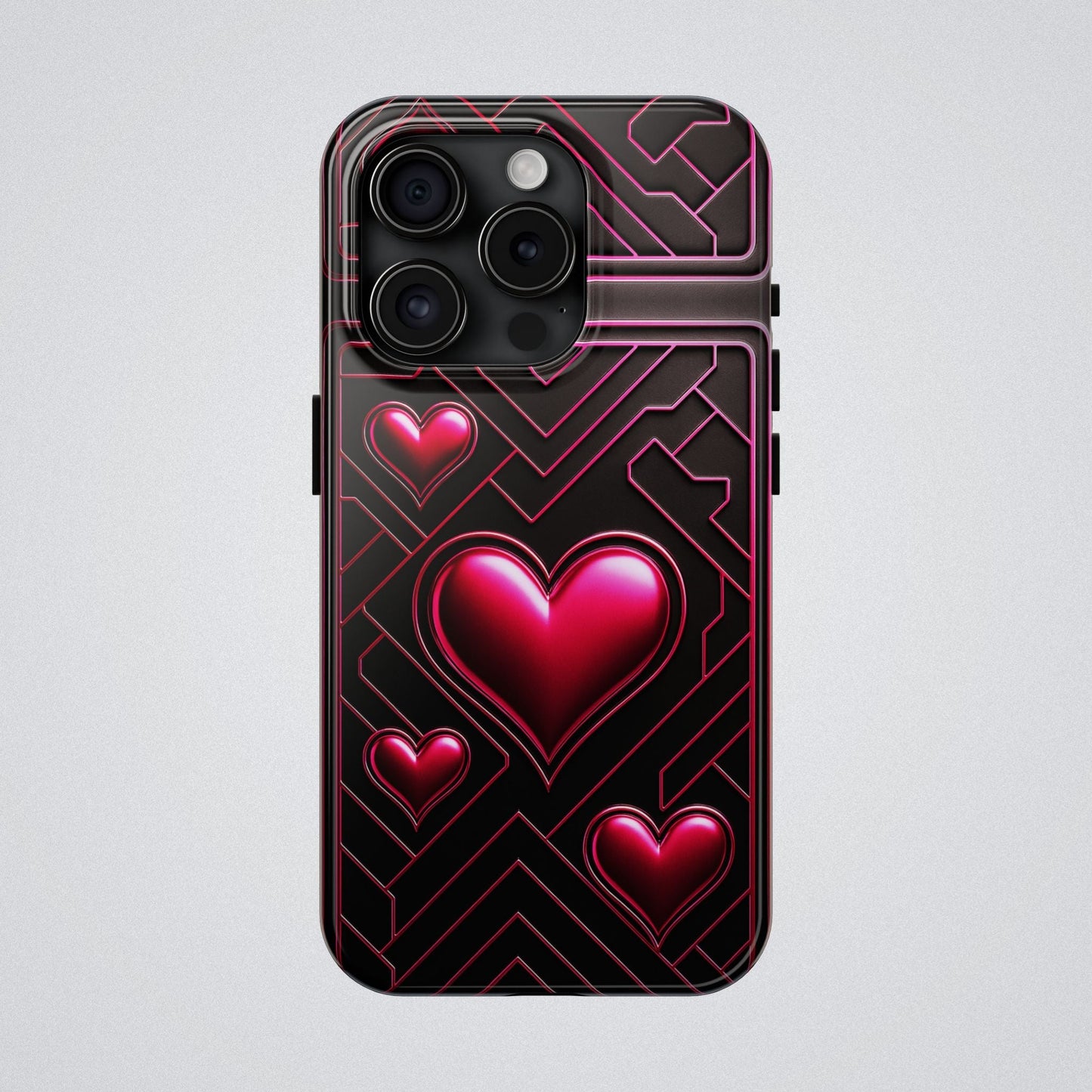 "PinkLady's Hearts" Tough Phone Case - Winsome Realms