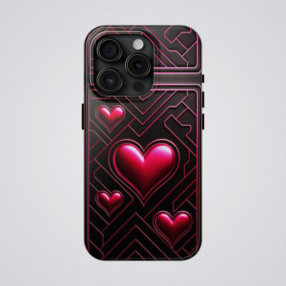 "PinkLady's Hearts" Tough Phone Case - Winsome Realms