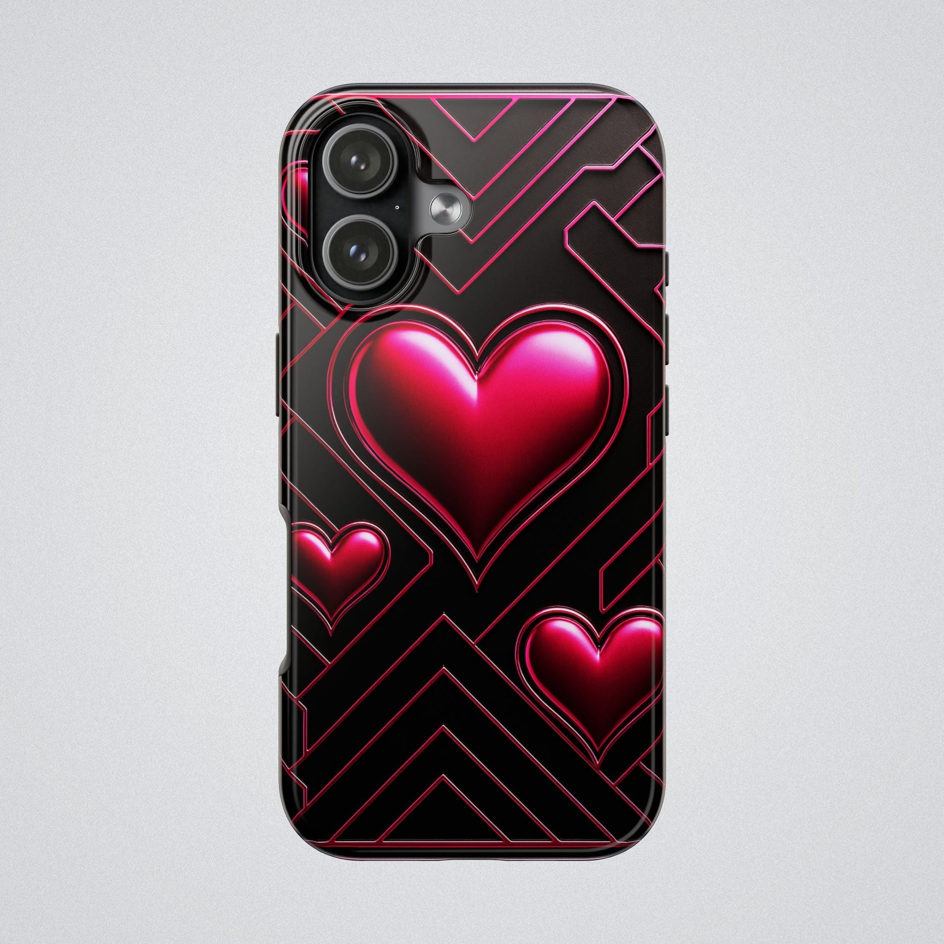"PinkLady's Hearts" Tough Phone Case - Winsome Realms