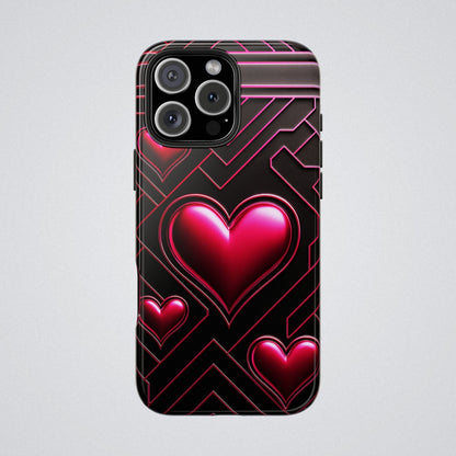 "PinkLady's Hearts" Tough Phone Case - Winsome Realms