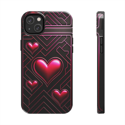 "PinkLady's Hearts" Tough Phone Case - Winsome Realms