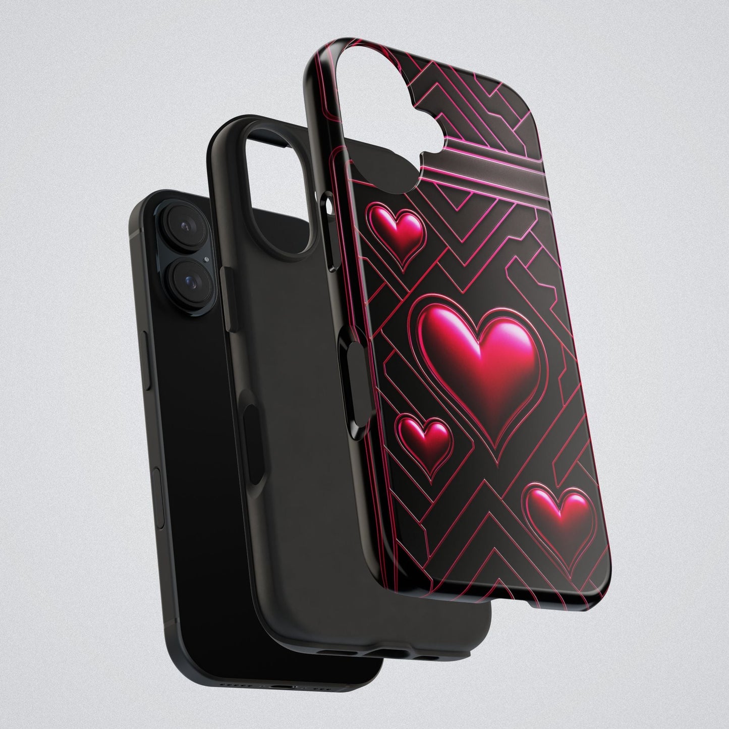 "PinkLady's Hearts" Tough Phone Case - Winsome Realms