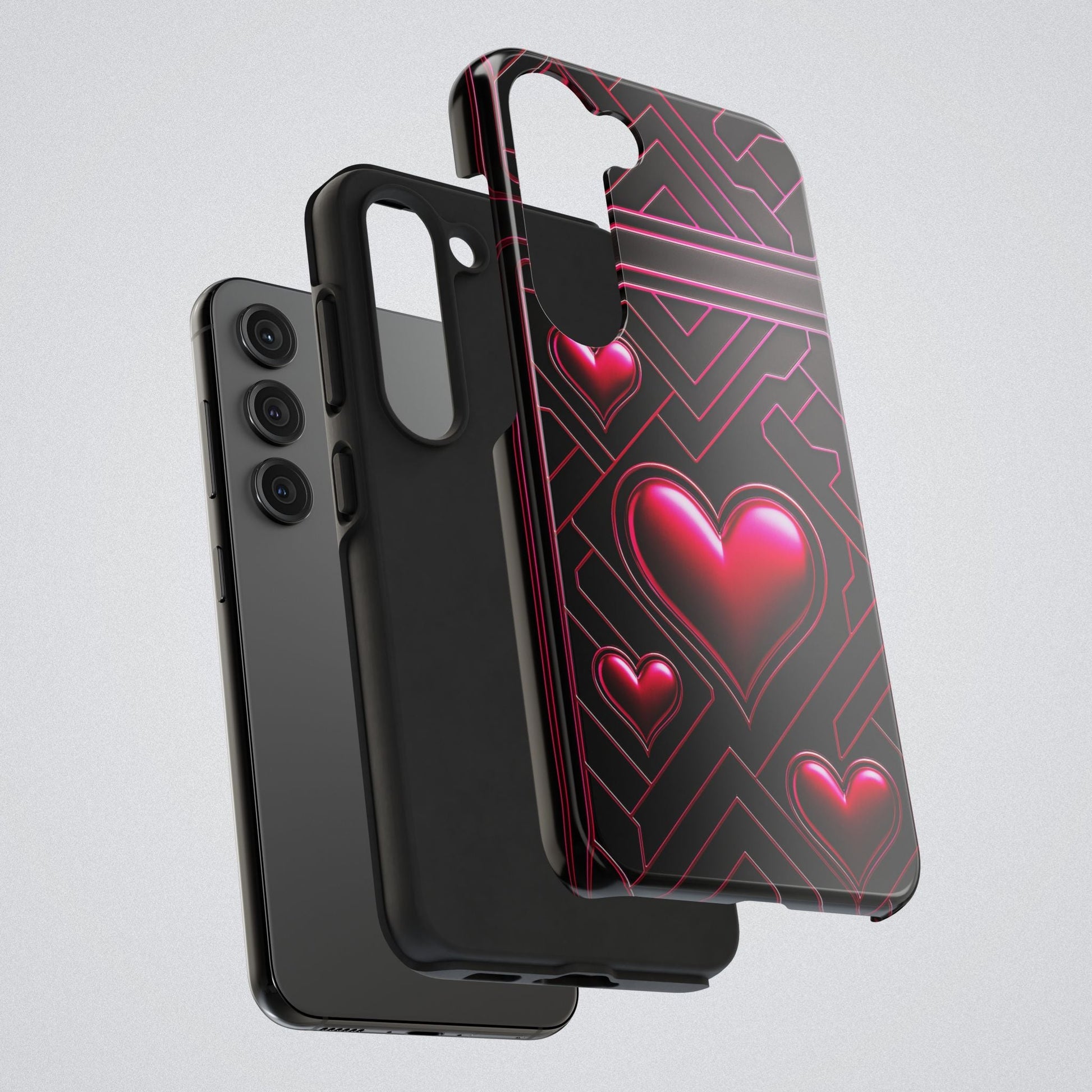 "PinkLady's Hearts" Tough Phone Case - Winsome Realms
