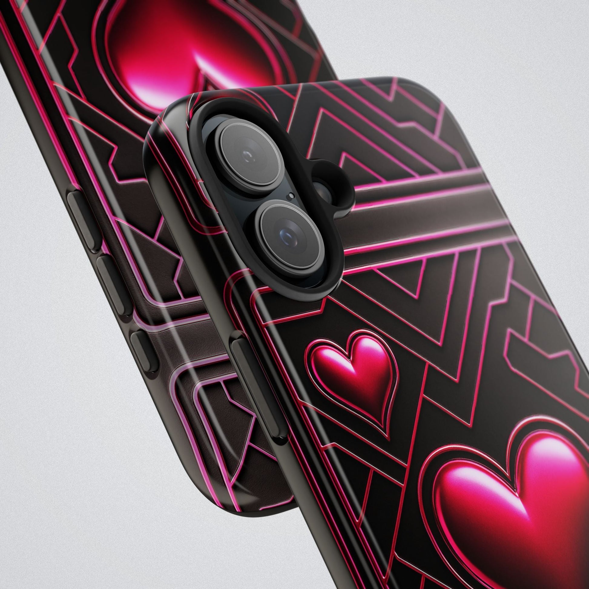 "PinkLady's Hearts" Tough Phone Case - Winsome Realms