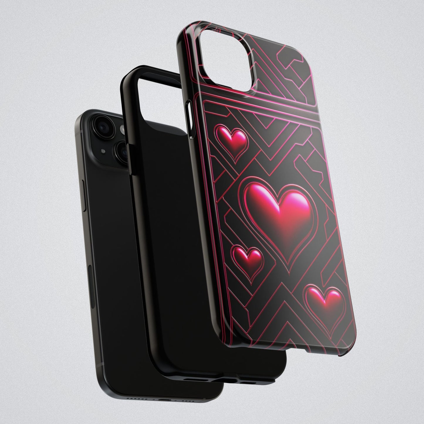 "PinkLady's Hearts" Tough Phone Case - Winsome Realms