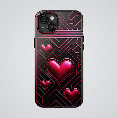 "PinkLady's Hearts" Tough Phone Case - Winsome Realms