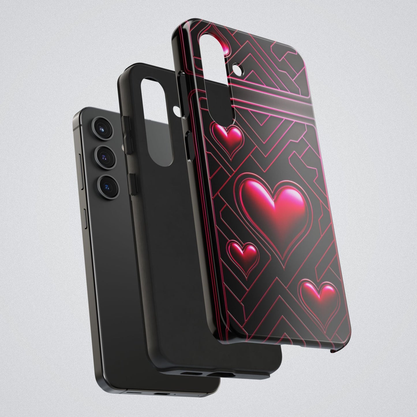 "PinkLady's Hearts" Tough Phone Case - Winsome Realms