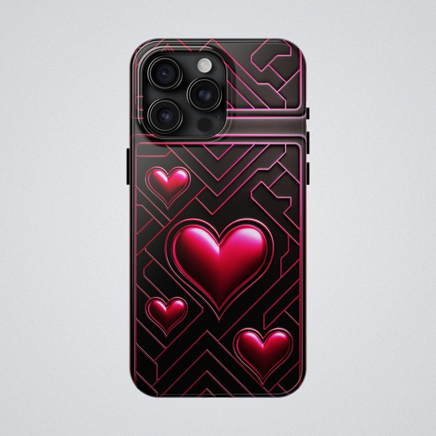 "PinkLady's Hearts" Tough Phone Case - Winsome Realms