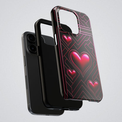 "PinkLady's Hearts" Tough Phone Case - Winsome Realms