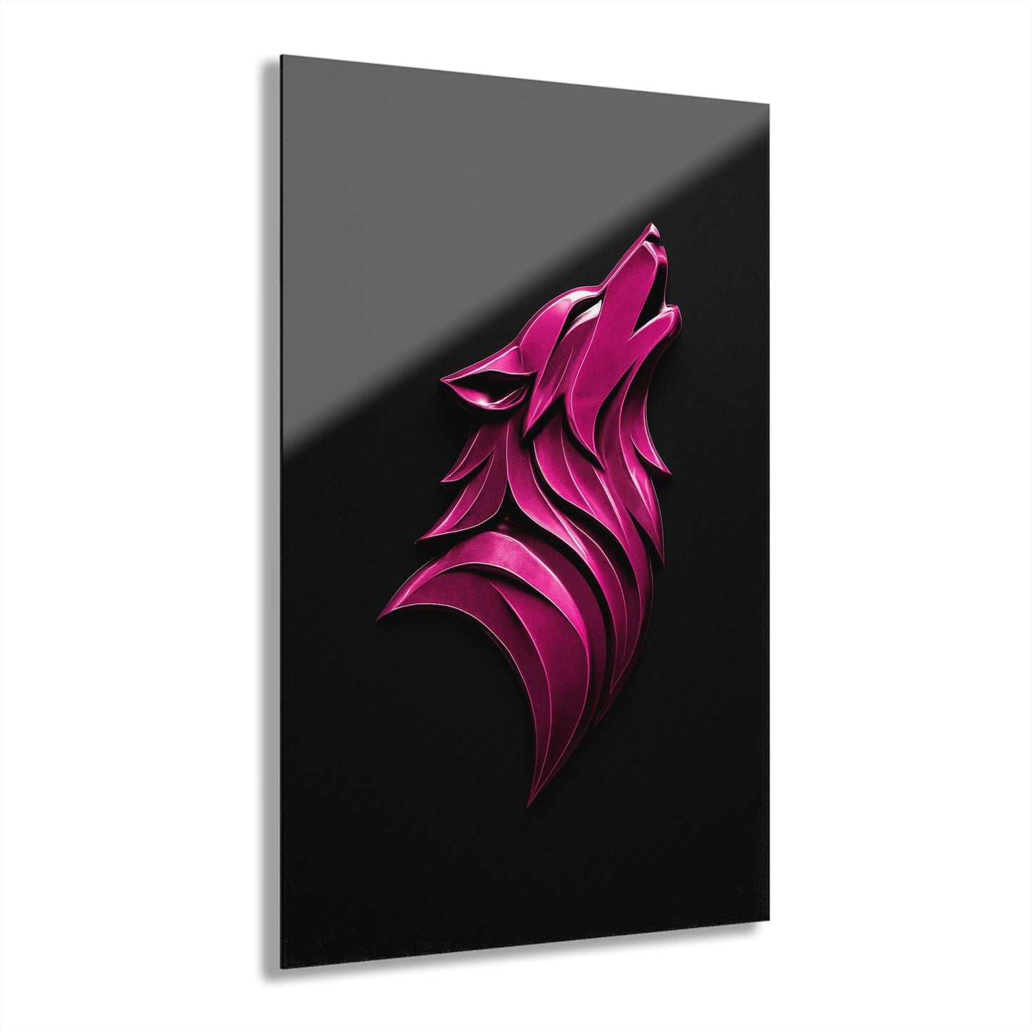 "PinkLady's Howl" Art Deco Acrylics - Winsome Realms