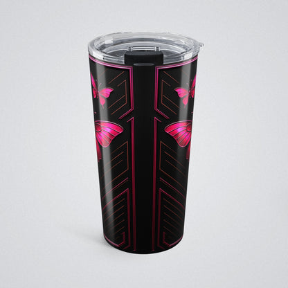 "PinkLady's Monarchs" Insulated Tumbler - Winsome Realms