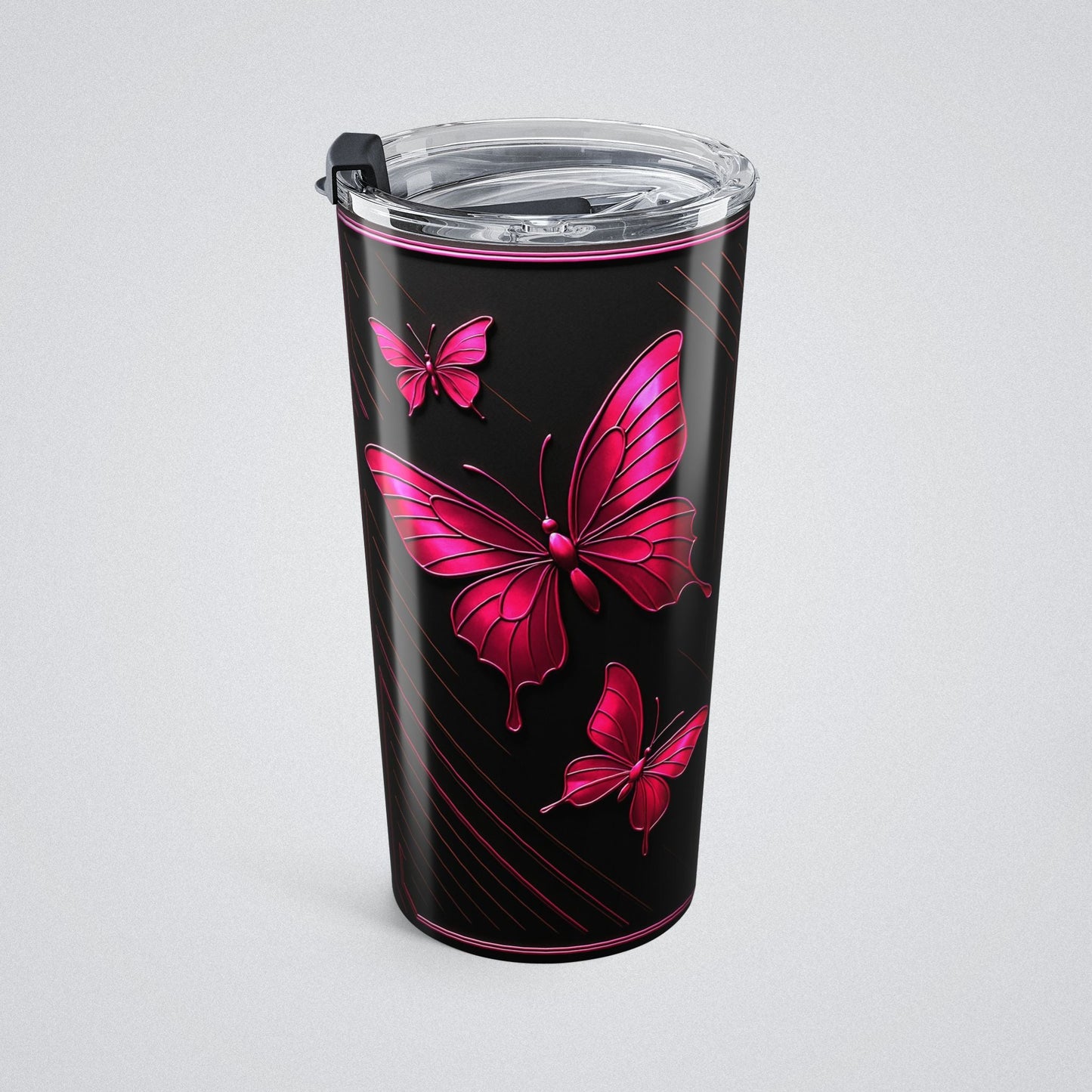"PinkLady's Monarchs" Insulated Tumbler - Winsome Realms