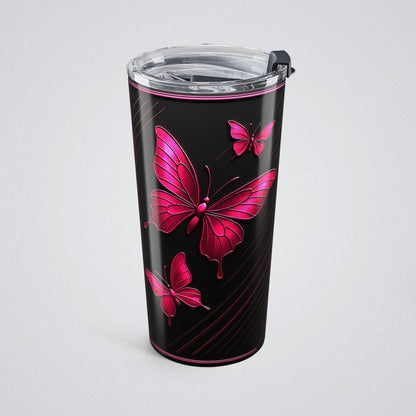 "PinkLady's Monarchs" Insulated Tumbler - Winsome Realms