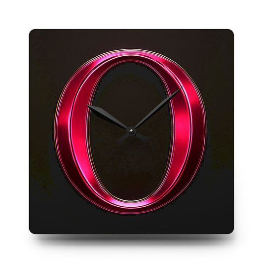 "PinkLady's" 'O" Acrylic Wall Clock - Winsome Realms