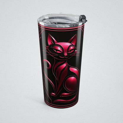 "PinkLady's Purr" Insulated Tumbler - Winsome Realms