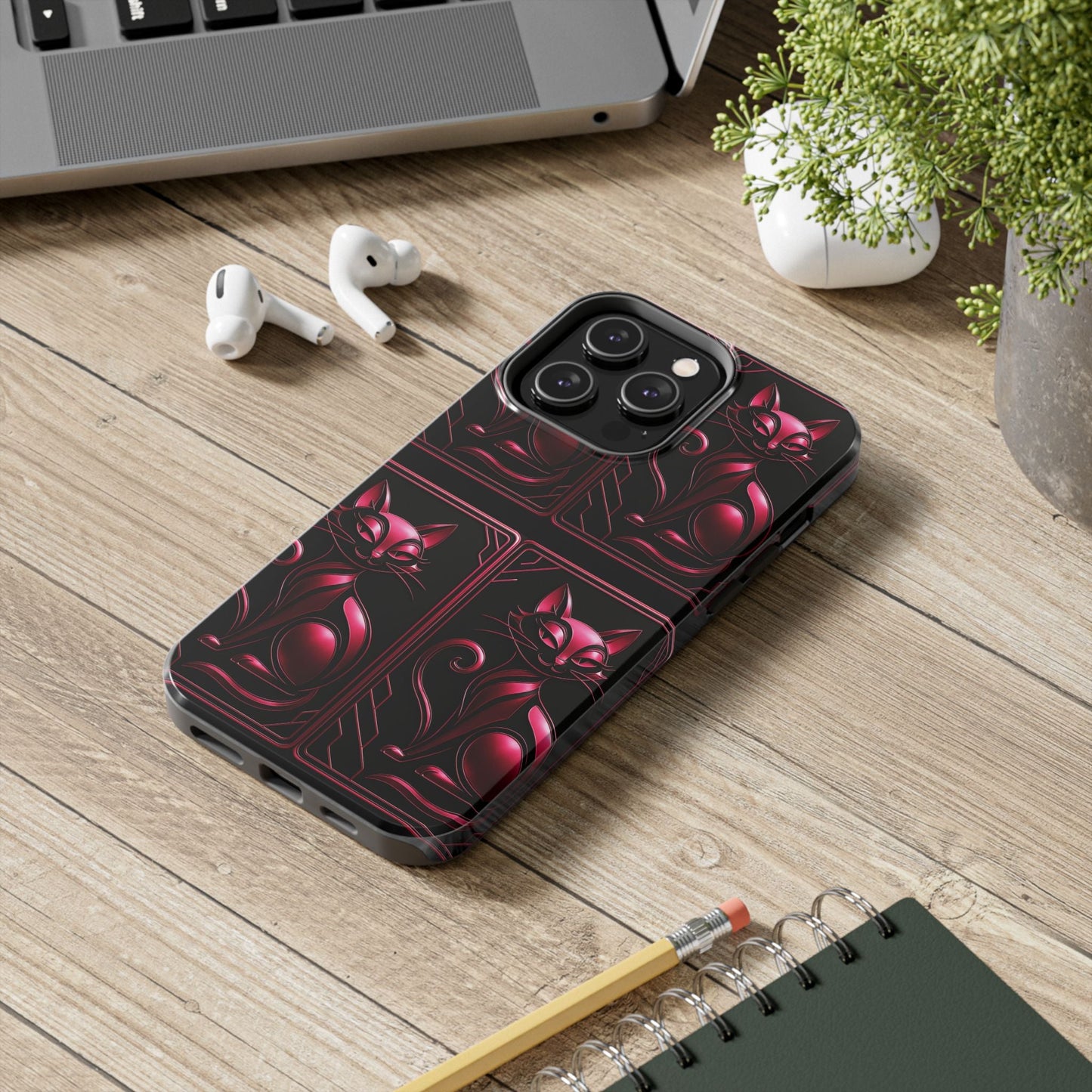 "PinkLady's Purr" Tough Phone Case - Winsome Realms