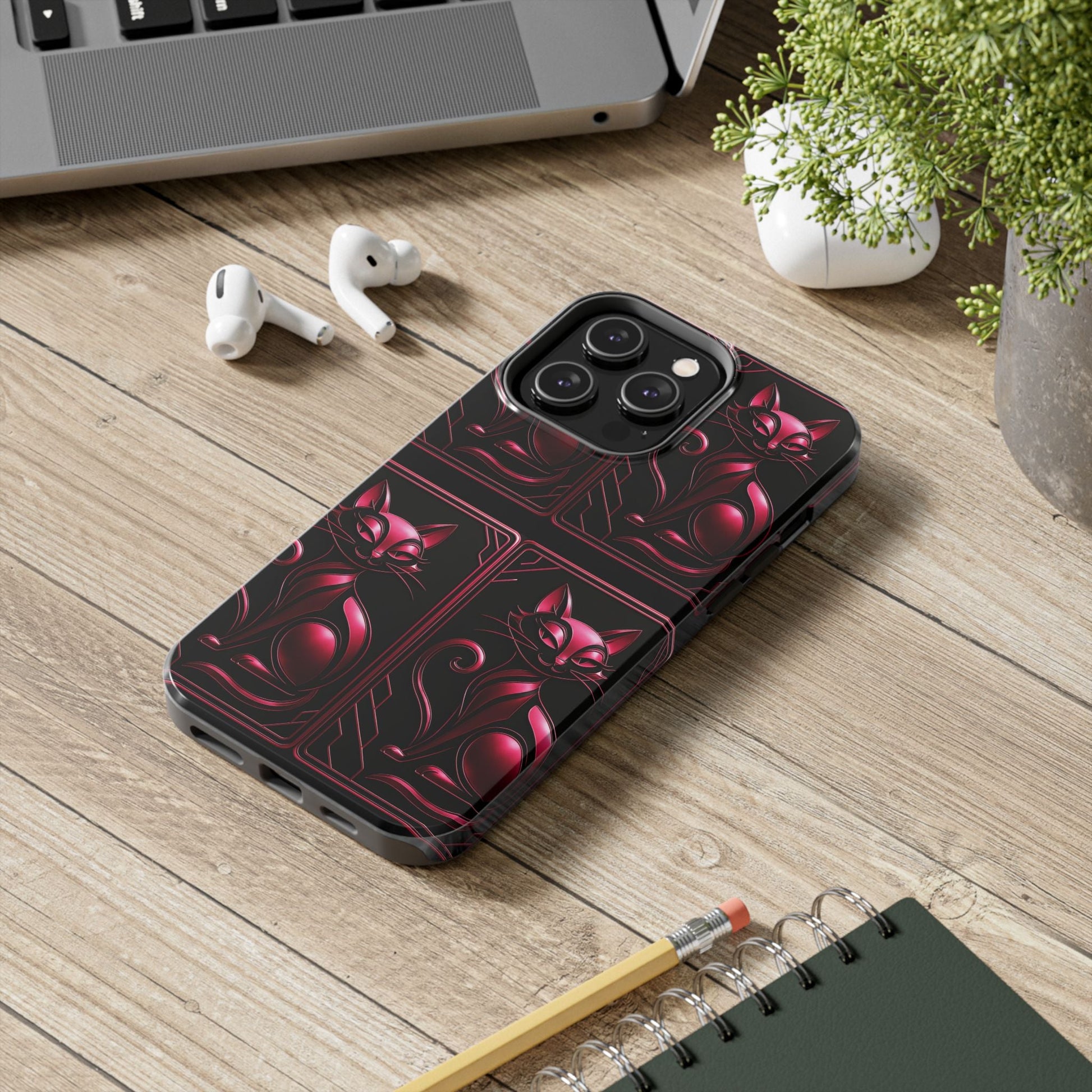 "PinkLady's Purr" Tough Phone Case - Winsome Realms