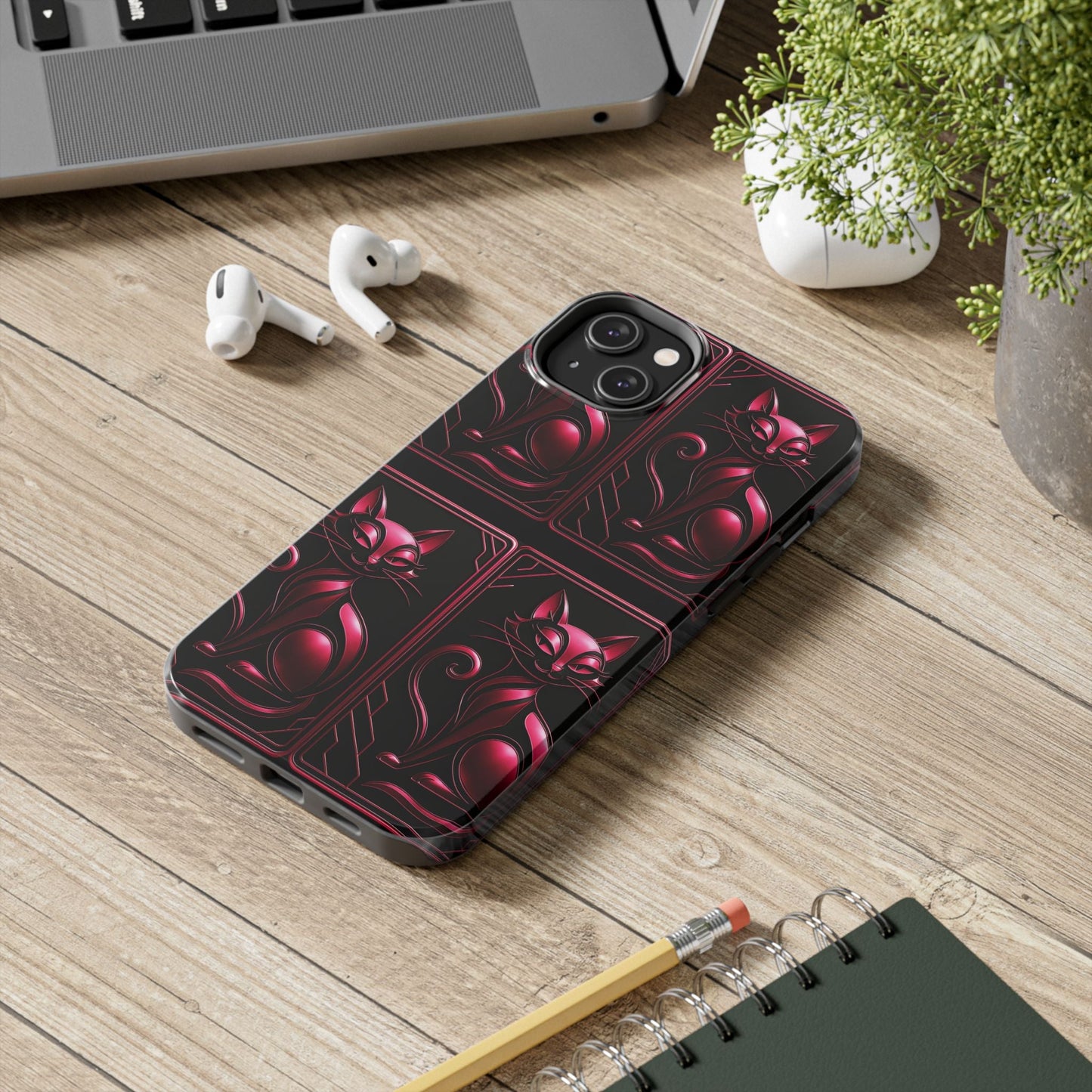 "PinkLady's Purr" Tough Phone Case - Winsome Realms