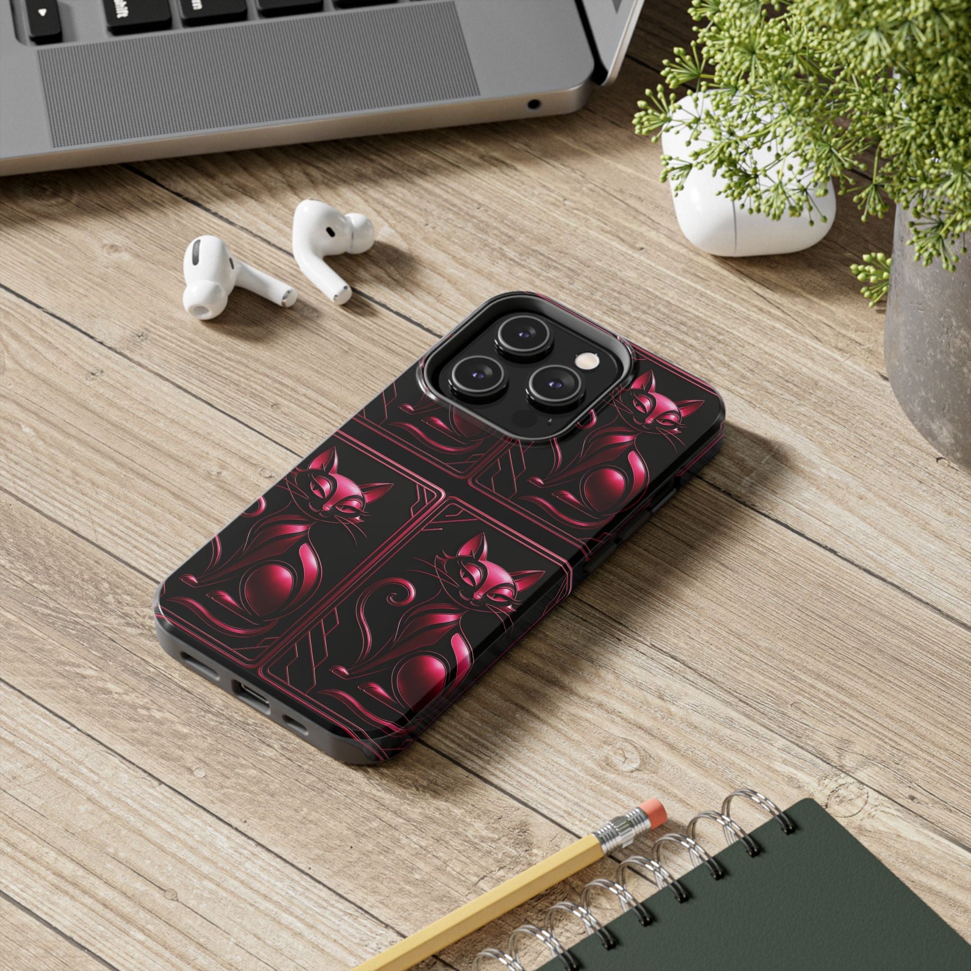 "PinkLady's Purr" Tough Phone Case - Winsome Realms