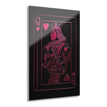 "PinkLady's Queen of Hearts" Acrylic Wall Art - Winsome Realms